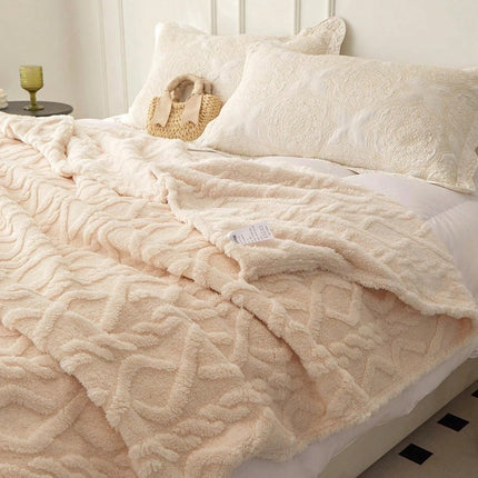 CloudSoft Coral Fleece Blanket Lightweight Sofa Bed Nap Throw Cover