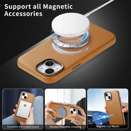VantaLeather MagSafe Case for iPhone 17/16/15/14/13 Pro Max Magnetic Wireless Charge Cover
