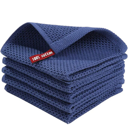 PureWoven Cotton Dishcloth Set Honeycomb Soft Absorbent Kitchen Cleaning Towel