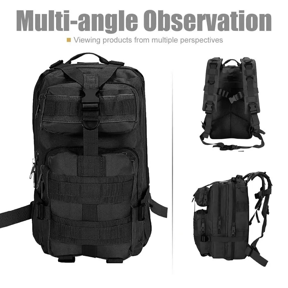 Military Tactical Army Backpack Rucksack Camping Hiking Trekking Outdoor Bag 30L