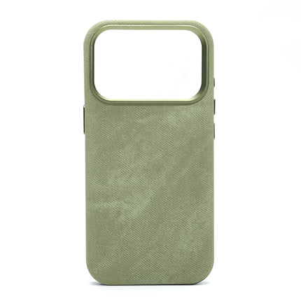 OKEYWOW fiber leather MagSafe shockproof case for iPhone 12-17 Pro Max, featuring wireless charging compatibility and sleek design.