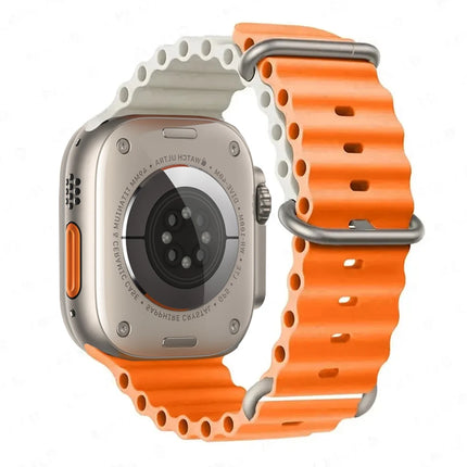 OceanFlex Silicone Sport Band for Apple Watch Ultra 2/Ultra/Series 10/9/8/7/6/SE 38mm–49mm