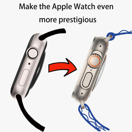 Apple Watch screen protector case by OKEYWOW, PC bumper for Series 9, 8, 7, 6, SE, 45mm, 44mm, 41mm, 40mm models.