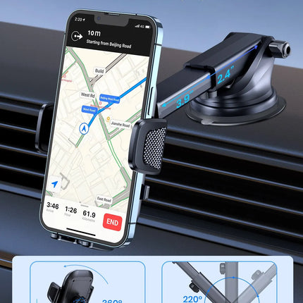 TOPK Gravity Car Phone Holder Dashboard Windshield Air Vent Mount Universal Stand
