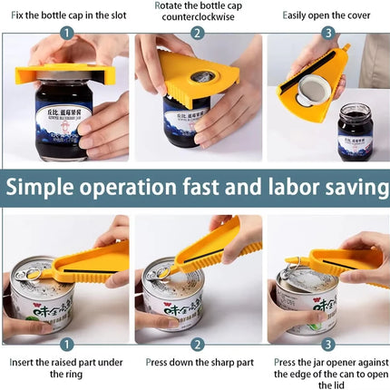 OpenEase Multifunction Can, Bottle & Jar Opener Tool