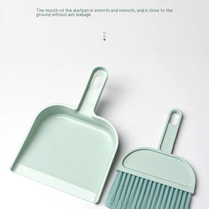 MiniClean Broom Dustpan Set Kids Desktop Pet Cleaning Compact Sweep Kit