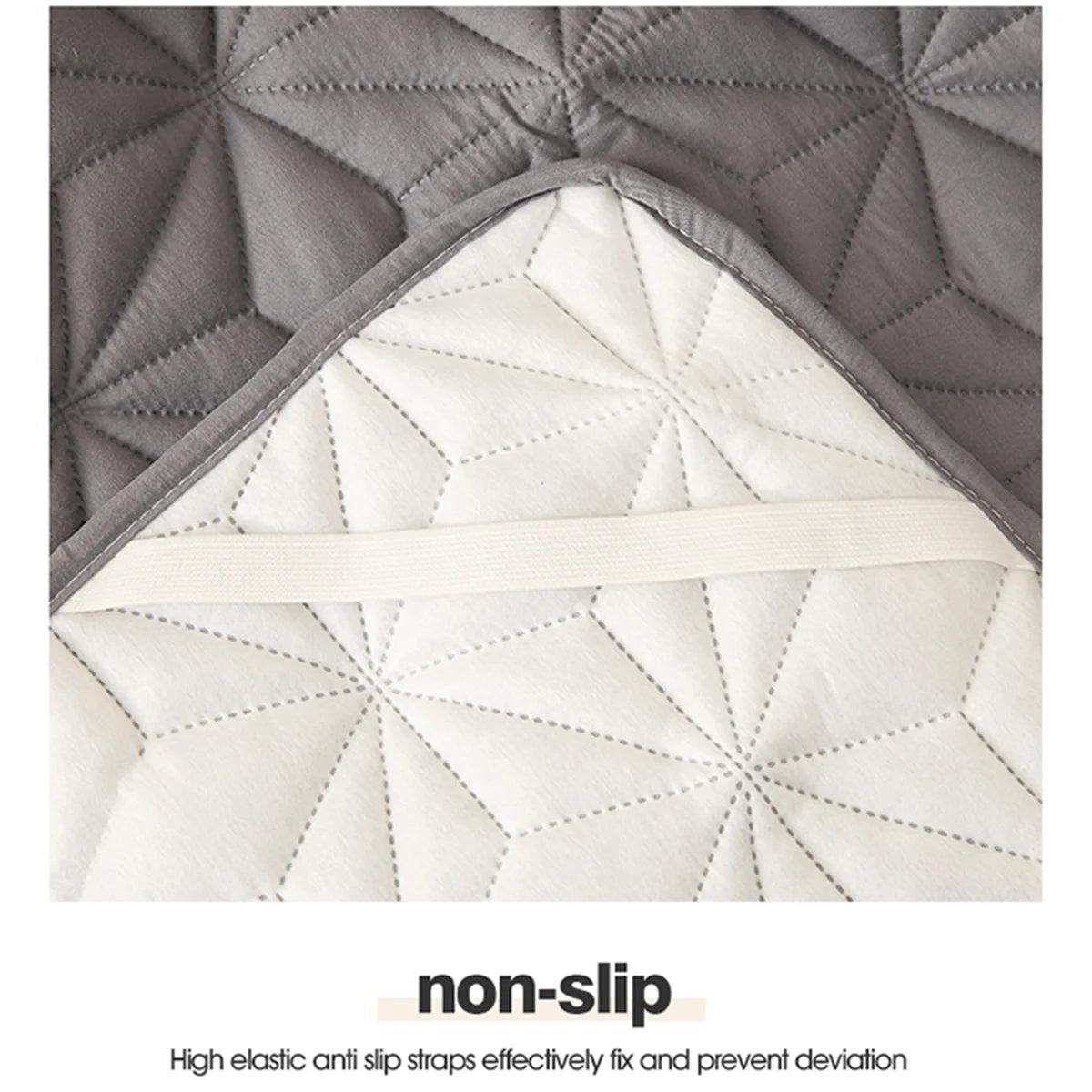 Waterproof Mattress Topper: Quilted Protector Pad Bedspread with Elastic Band. Ideal for Single/Double Beds (140/160). Keep your mattress safe and cozy during winter.