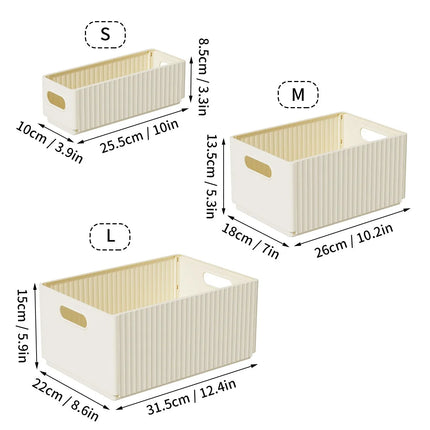 FoldEase Foldable Storage Basket with Handle