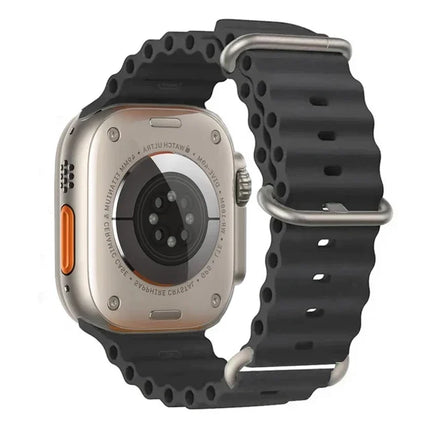 TideFlex Silicone Band for Apple Watch Ultra 2/Series 10/9/8/7/6/SE 49mm–40mm Sport Strap