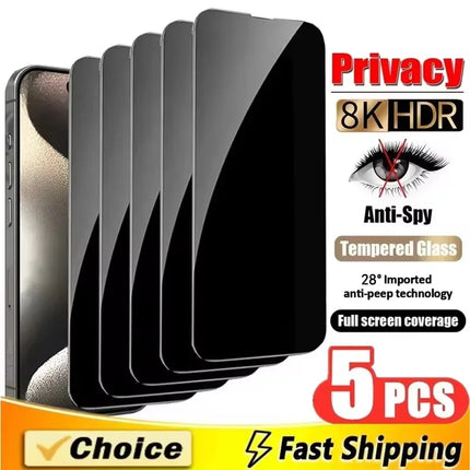 Samsung Privacy Screen Protector tempered glass for S25/S24/S23 FE A56/A55/A54, shown on a compatible Samsung device.