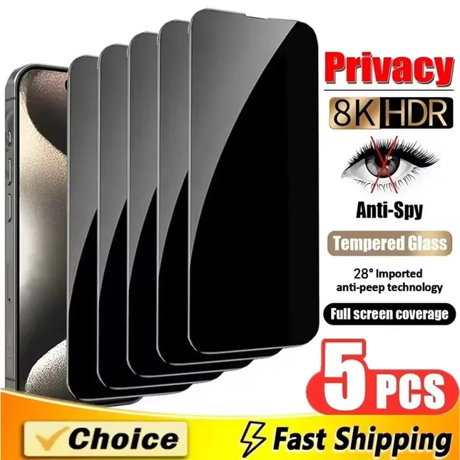 Samsung Privacy Screen Protector tempered glass for S25/S24/S23 FE A56/A55/A54, shown on a compatible Samsung device.