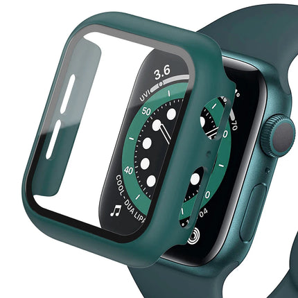 WatchGuard Glass Case for Apple Watch Ultra 2/Series 9/8/7/6/SE 41mm–49mm Screen Protector Cover