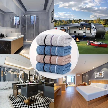 SoftNest Cotton Towels Pack Absorbent Bath Face Towel Home Use Multi Color Set