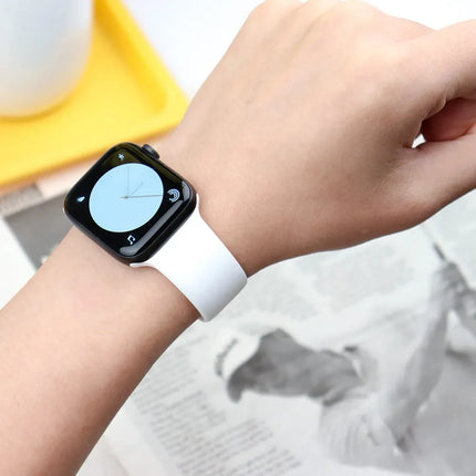 Apple Watch silicone sport band by OKEYWOW for Series 9, Ultra, SE, and 3, featuring a comfortable, flexible silicone strap.