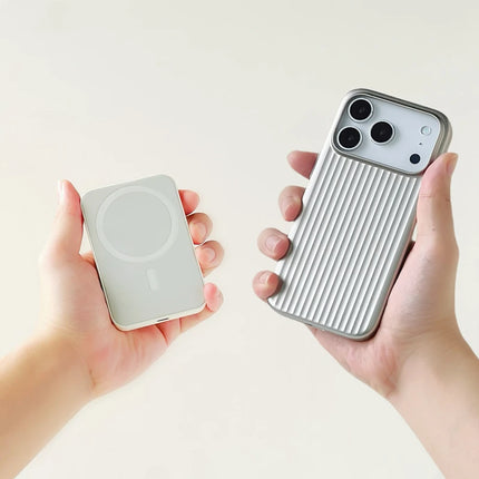 MagSafe 3D Stripe Phone Case iPhone 17–14 Pro Max Shockproof Matte Wireless Charge Cover