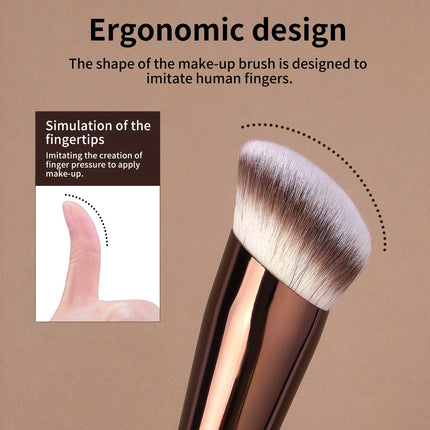 Velora Beauty Angled Foundation Brush Concealer Blending Liquid Cream Dense Makeup Tool
