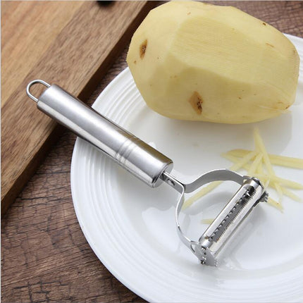 SteelSlice Julienne Peeler Stainless Steel Vegetable Grater Slicer Fruit Cutter Tool