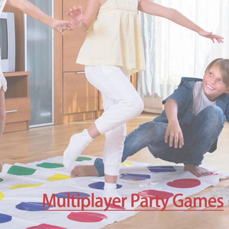 Twist Game: Funny Family Body Twist Move Mat Board Game for Party Fun and Family Entertainment