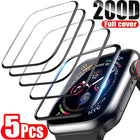 OKEYWOW Apple Watch ceramic film screen protector for Series 9 to SE, fits 38mm to 49mm models, showing the transparent protective layer.