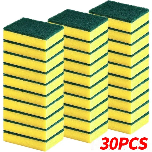 Double Sided Magic Sponge for Motorcycles, Pots, and Kitchens - Heavy-Duty Grease Cleaning Sponge