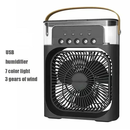 CoolGlow 3 in 1 Mini Air Cooler Fan with Humidifier & LED Night Light