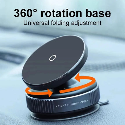 AutoGrip MagVac Car Phone Holder 360° Magnetic Suction Cup Mount Stand