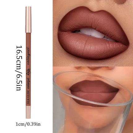 Velora Beauty 6pcs Lip Liner & Matte Lipstick Set Waterproof Long Lasting Lip Makeup