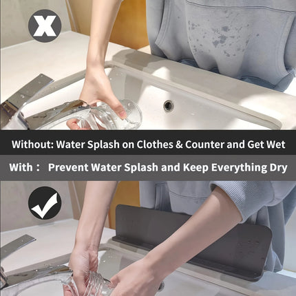 Silicone Sink Splash Guard Suction Cup Water Barrier Kitchen Dishwashing Protector