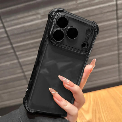 Luxury Plated Transparent Case for iPhone Shockproof Clear Back Cover