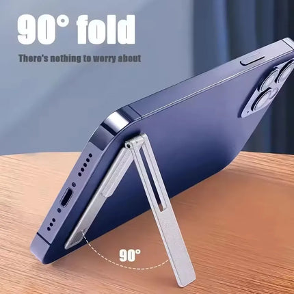 MagFold Ultra Thin Magnetic Foldable Phone Stand Metal Desktop Kickstand Universal Support
