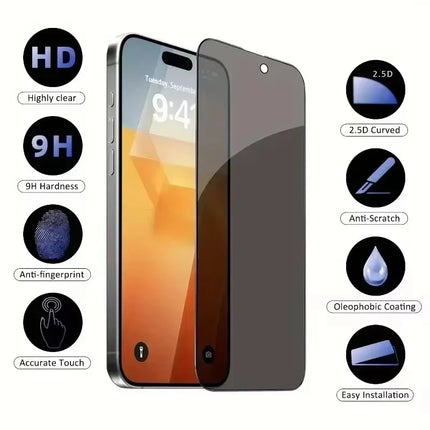 OKEWOW Samsung privacy screen protector tempered glass for Galaxy S23, S24, S25 FE, A52, A53, A54, A55, A56, A17, A16, A15, A26, A36, A35, A25, A54,