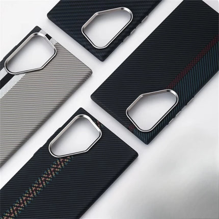 Cloud Pattern MagSafe Case for Samsung Galaxy Matte Carbon Hard Cover