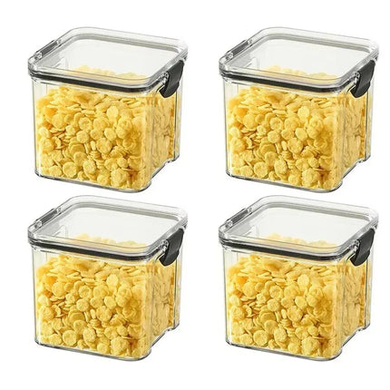FreshLock Kitchen Storage Jars Set 1–4pcs Sealed Grain Seasoning Container Box