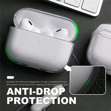 AirPods TPU Clear Case Anti Yellow Strap Cover AirPods Pro 2 3 1/2/3/4 Gen Transparent
