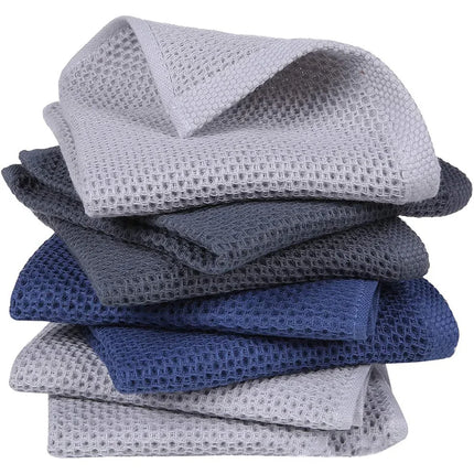 PureWoven Cotton Dishcloth Set Honeycomb Soft Absorbent Kitchen Cleaning Towel