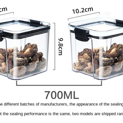 FreshLock Grain Storage Jar Set Sealed Plastic Moisture Proof Kitchen Organizer Box