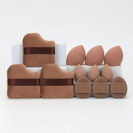 Velvet Cloud 12 Piece Makeup Sponge Set Powder Puffs Mini Cushion Eggs Beauty Blenders