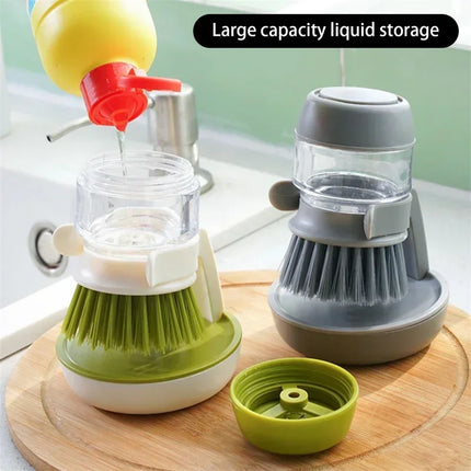 ScrubMate Soap Dispensing Dish Brush with Holder