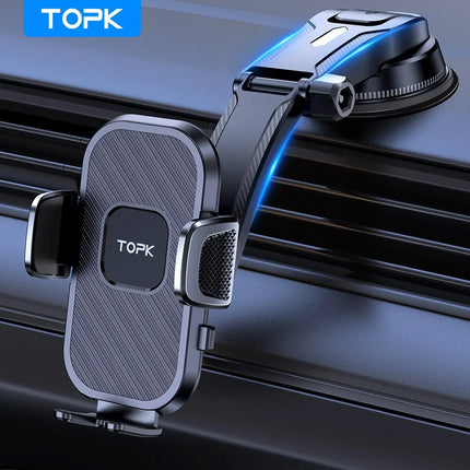 TOPK Gravity Car Phone Holder Dashboard Windshield Air Vent Mount Universal Stand