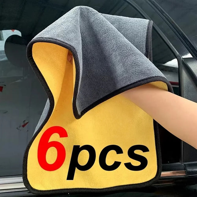 UltraDry Microfiber Car Towels 1/2/3/6/10PCS 30x60cm Soft Quick Dry Cleaning Cloth for Windows Mirrors Auto Care