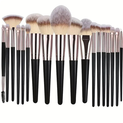 Velora Beauty 3/20pcs Makeup Brush Set Soft Fluffy Eyeshadow Foundation Blending Kabuki Tool