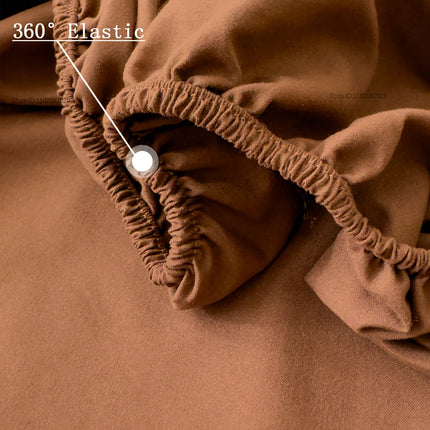 Cotton fitted sheet with elastic edges for 90x200cm or 160x200cm mattresses, non-slip mattress cover by OKEYWOW.