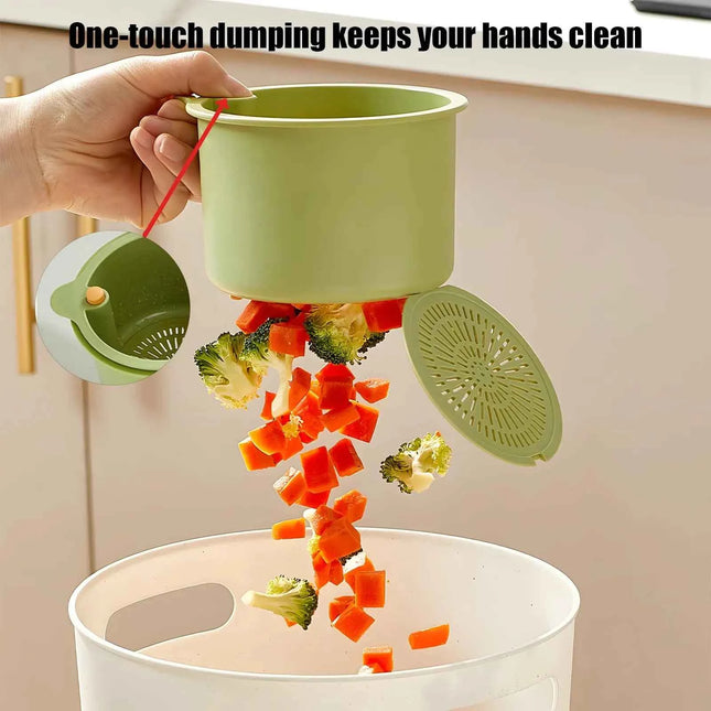 SinkSwift Self-Emptying Kitchen Sink Waste Basket