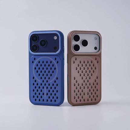 AeroMesh Cooling MagSafe Case for iPhone 17/16 Pro Max Frosted Anti-Fall Cover