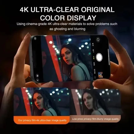 OKEYWOW Samsung privacy screen protector tempered glass for S21, S22, S23, S24, S25, A15, A16, A26, and A54 series smartphones.