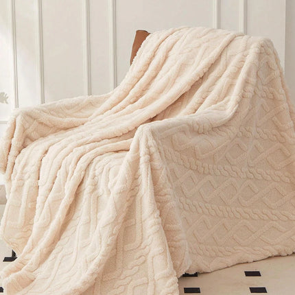 CloudSoft Coral Fleece Blanket Lightweight Sofa Bed Nap Throw Cover