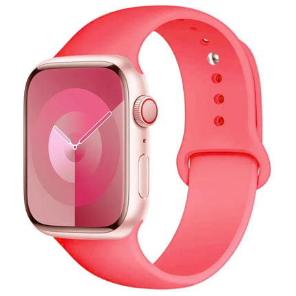 Apple Watch silicone sport band by OKEYWOW for Series 9, Ultra, SE, and 3, 2, 45mm, 44mm, 40mm, 38mm models in vibrant colors