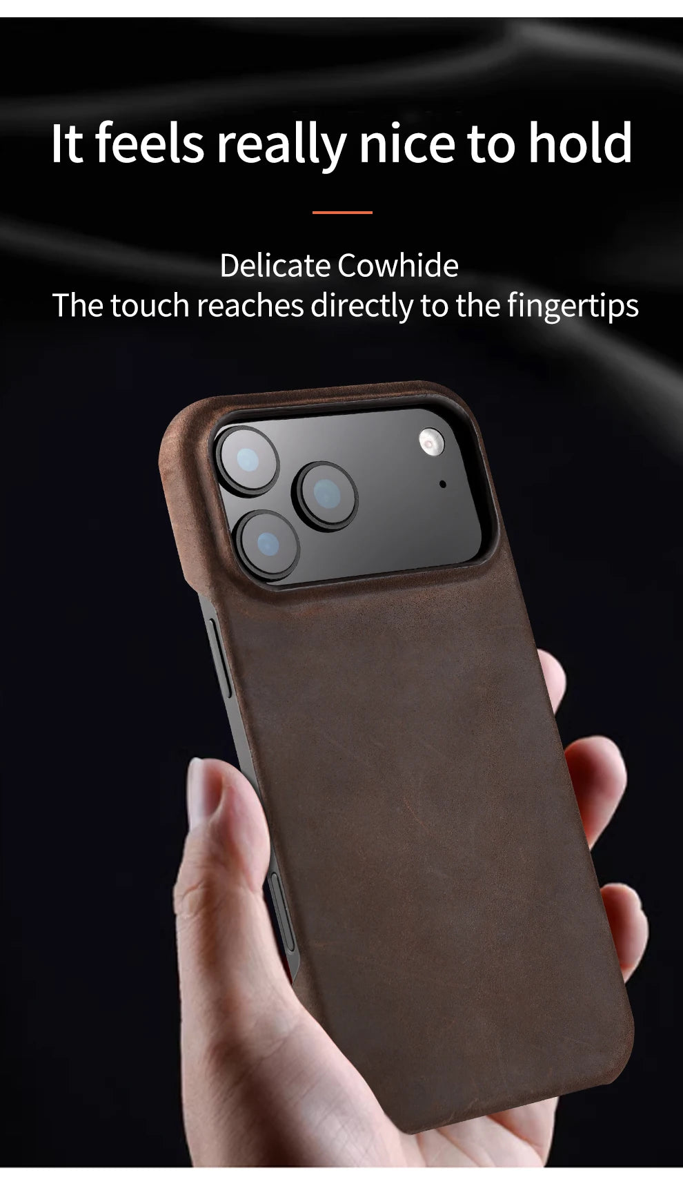 MagSafe Retro Luxury Genuine Pull-Up Leather Case for iPhone 15/16/17 Series (Pro/Pro Max/17 Air) – Magnetic Back Cover