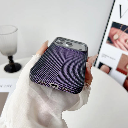 StealthForge Carbon Armor Case for iPhone 17/16/15 Pro Max Ultra-Thin Alloy Lens Cover