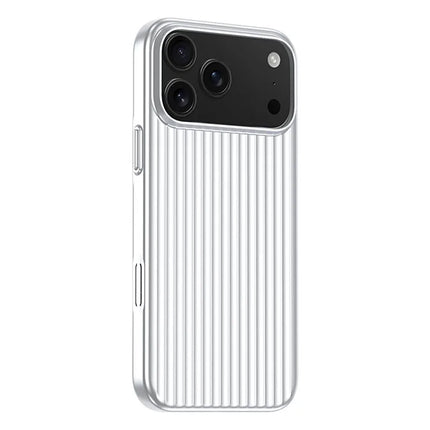 Stripe3D MagSafe Case for iPhone 17 Pro/16 Pro Max/15/14 Metallic Anti Stain PC Wireless Cover